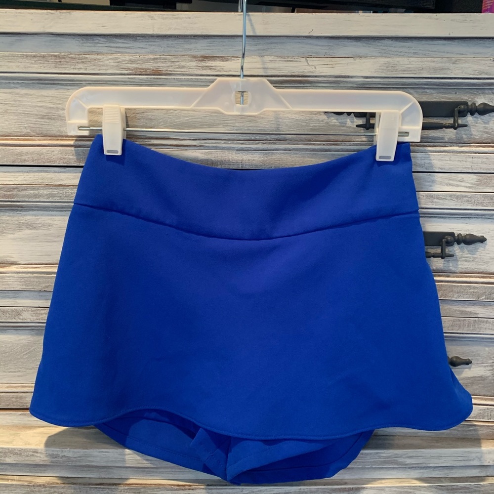 Cobalt mini skort